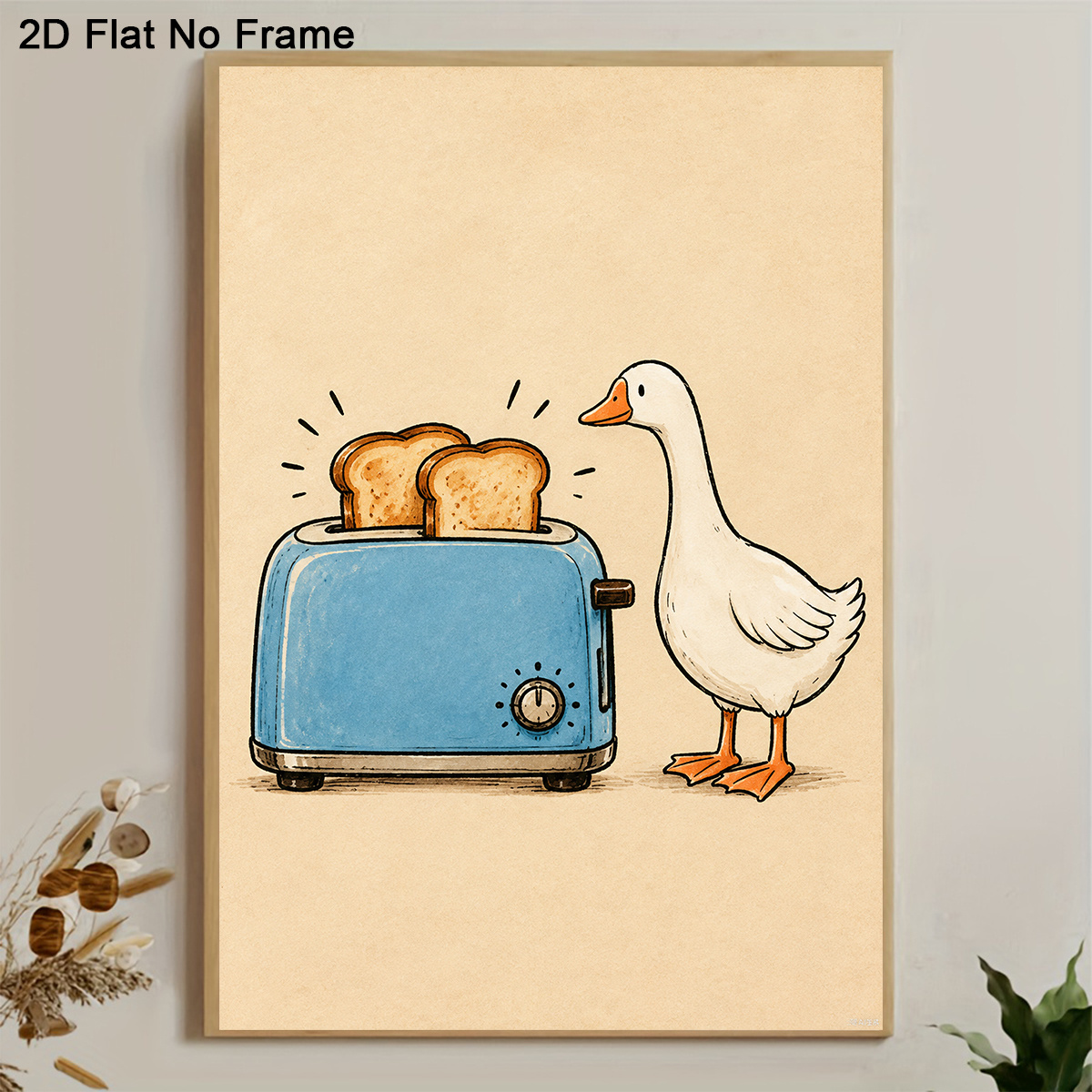 Toaster - 2D Flat, 2D Flat, 1pc Frameless