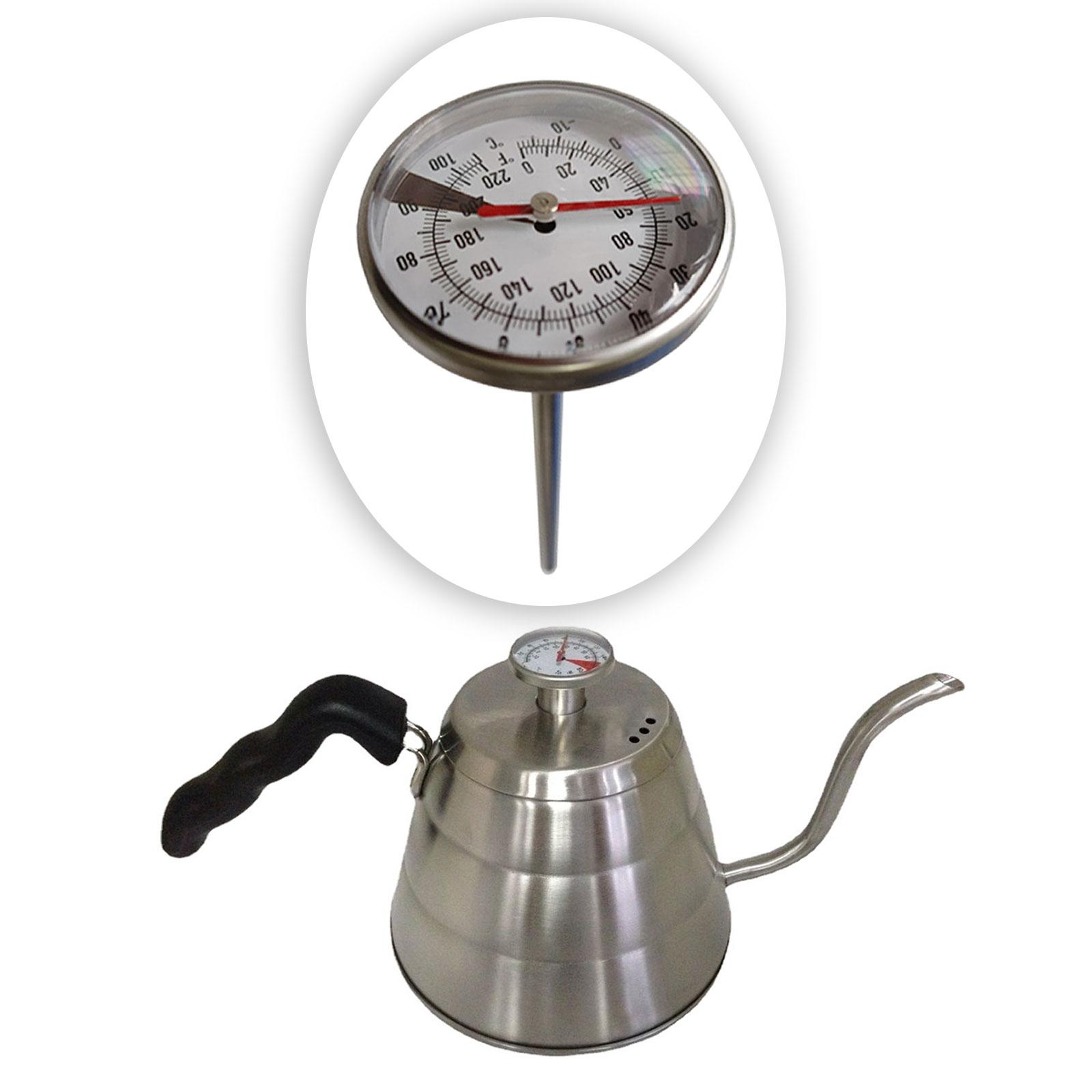 Metal Thermometer Coffee Kettl - Kitchen Appliances Video 评论和价格