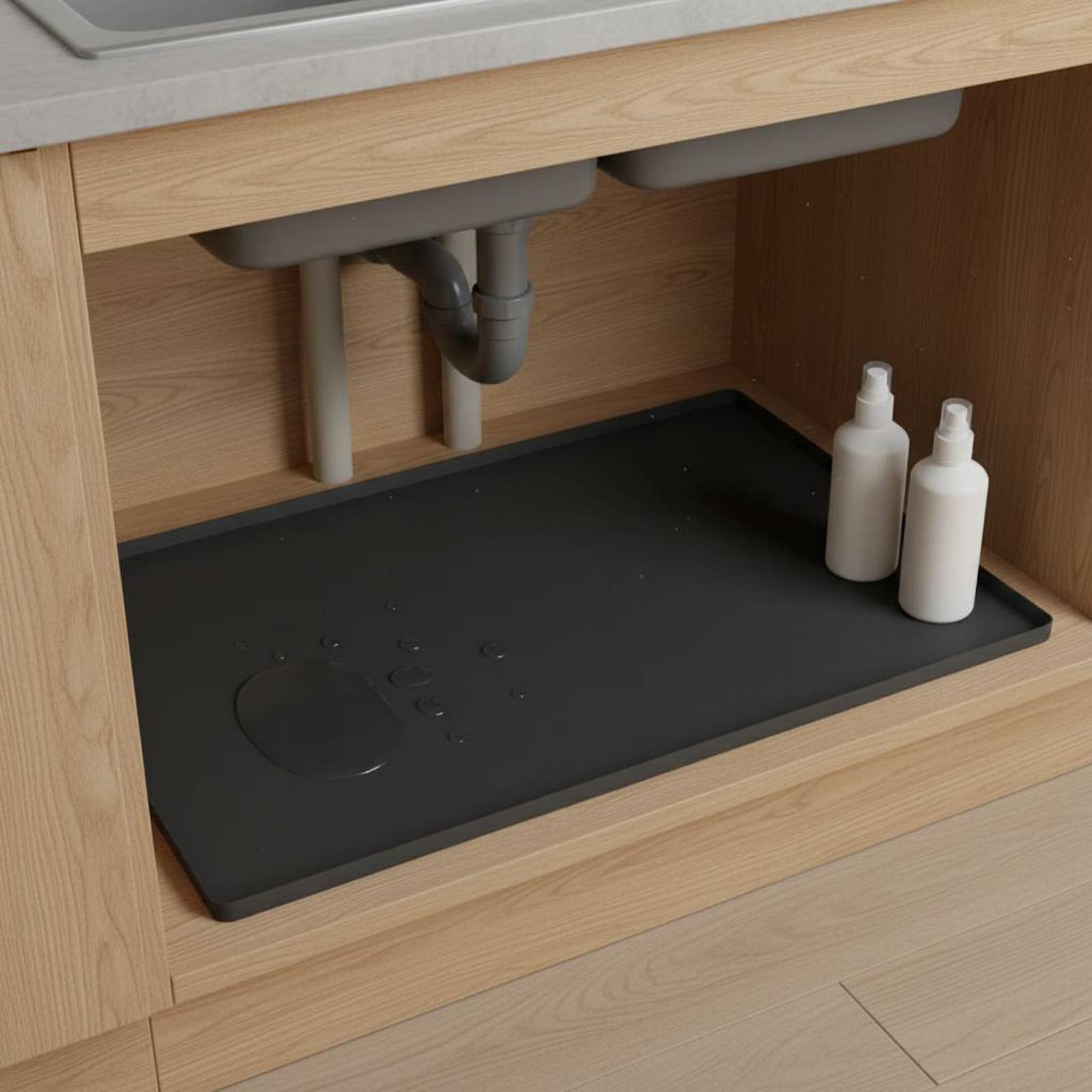 Waterproof Under Sink Mat Easy - Kitchen Appliances Cabinet 评论和价格